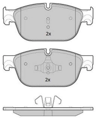 Brake Pad Set, disc brake (FBP-1844)