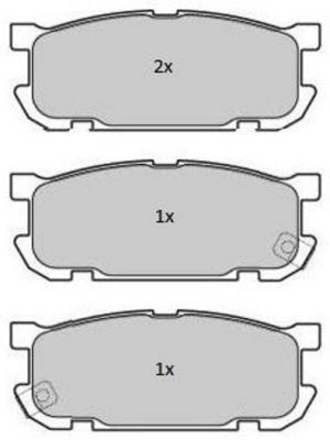 Brake Pad Set, disc brake (FBP-1788)