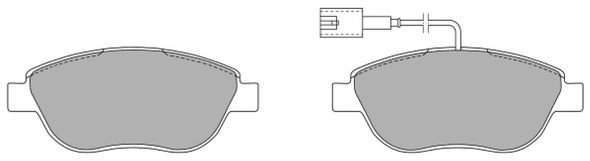 Brake Pad Set, disc brake (FBP-1219)