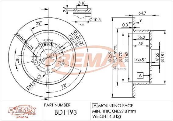 Brake Disc (BD-1193)