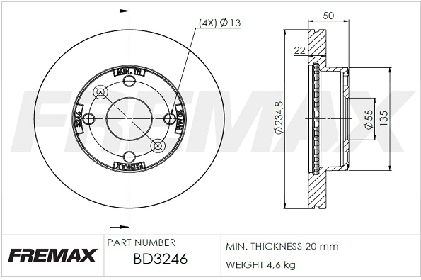 Brake Disc (BD-3246)
