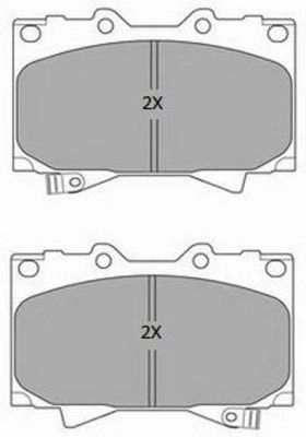 Brake Pad Set, disc brake (FBP-1804)