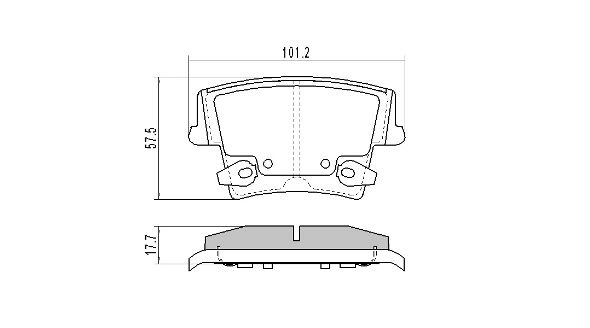 Brake Pad Set, disc brake (FBP-1704)