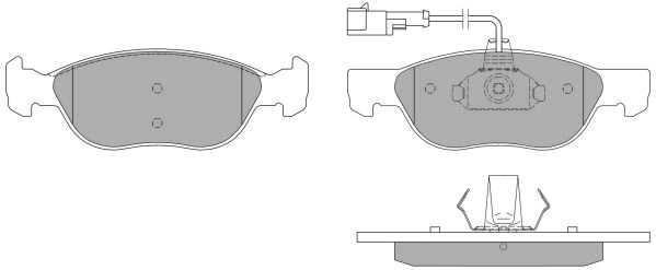Brake Pad Set, disc brake (FBP-0971)