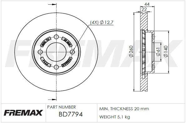 Brake Disc (BD-7794)