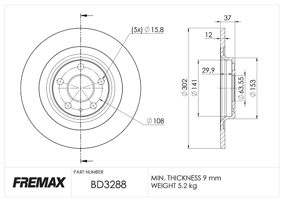 Brake Disc (BD-3288)