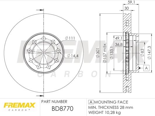 Brake Disc (BD-8770)