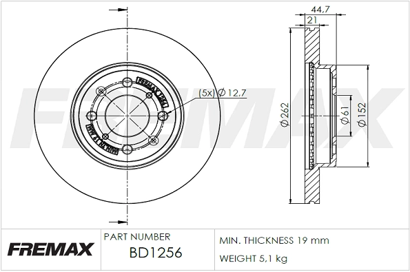 Brake Disc (BD-1256)