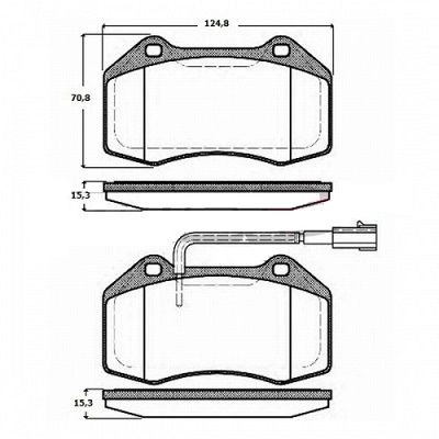 Brake Pad Set, disc brake (FBP-1945)