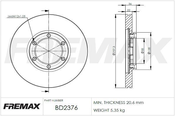 Brake Disc (BD-2376)