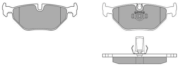 Brake Pad Set, disc brake (FBP-0733-01)