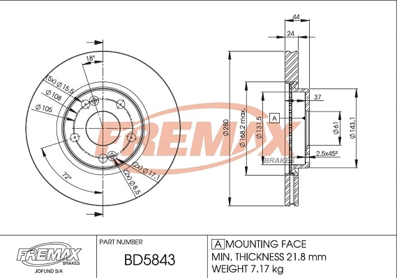 Brake Disc (BD-5843)