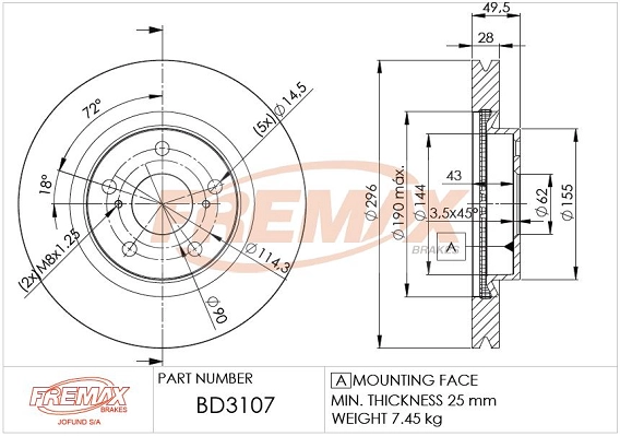 Brake Disc (BD-3107)