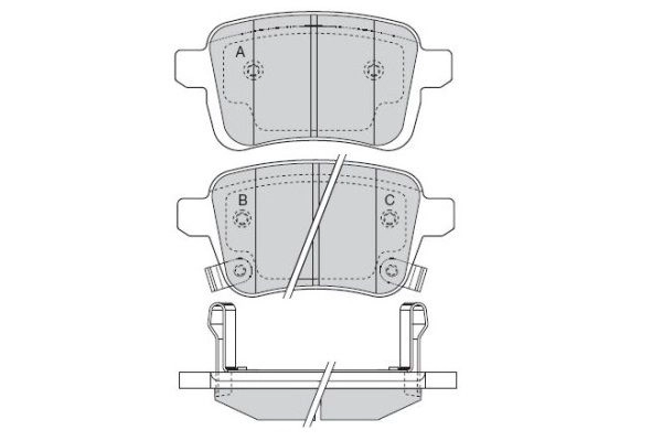 Brake Pad Set, disc brake (FBP-1978)