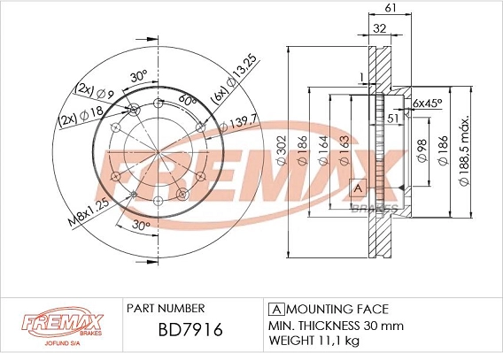 Brake Disc (BD-7916)