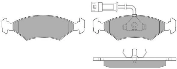 Brake Pad Set, disc brake (FBP-0353-01)