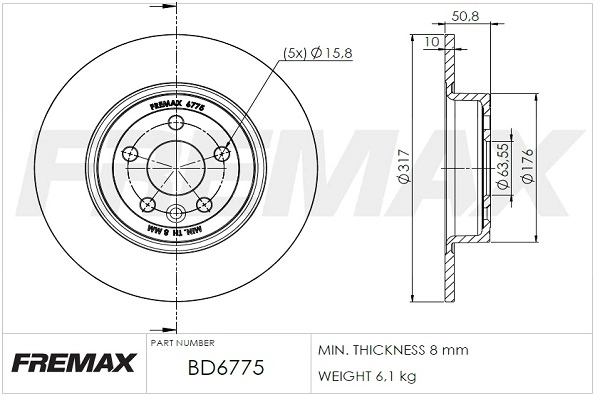 Brake Disc (BD-6775)