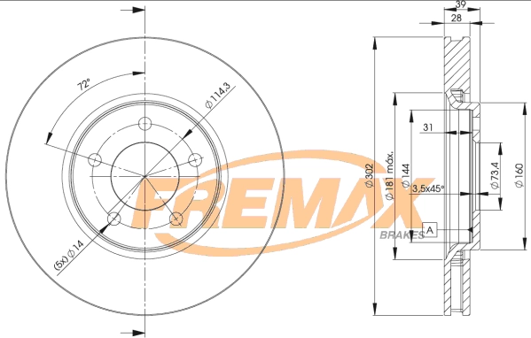 Brake Disc (BD-3918)