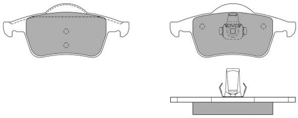 Brake Pad Set, disc brake (FBP-1146)