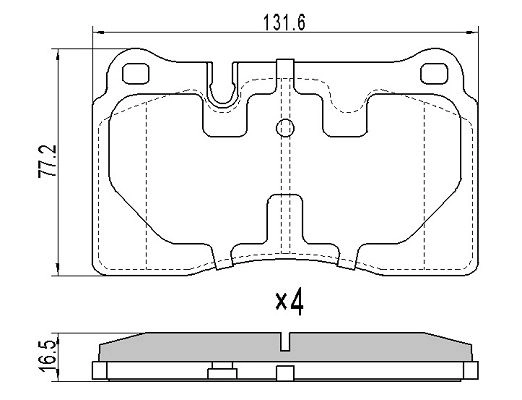 Brake Pad Set, disc brake (FBP-1810)