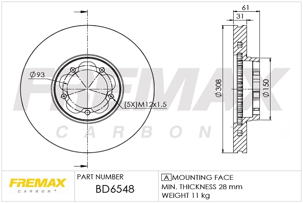 Brake Disc (BD-6548)