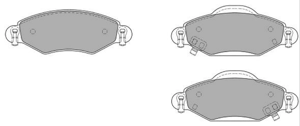 Brake Pad Set, disc brake (FBP-1263)