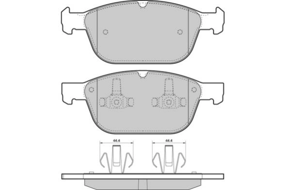 Brake Pad Set, disc brake (FBP-1678)