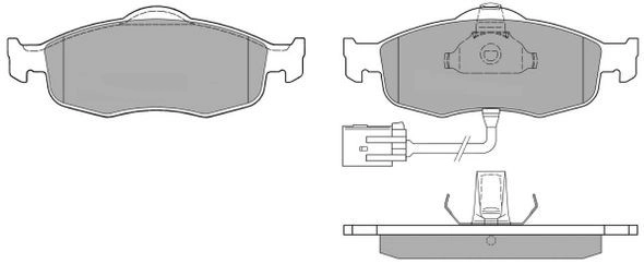 Brake Pad Set, disc brake (FBP-0906-01)