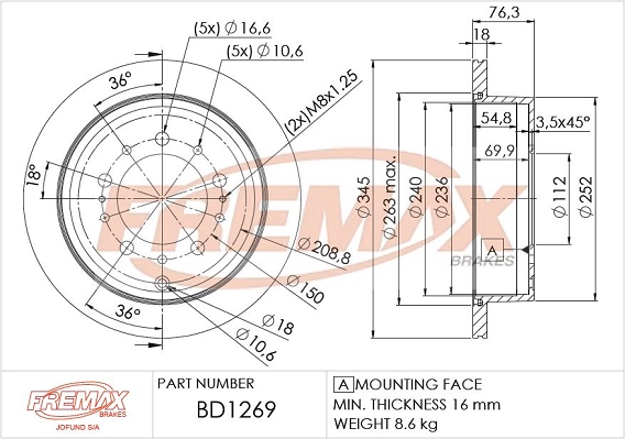Brake Disc (BD-1269)