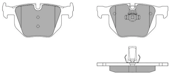 Brake Pad Set, disc brake (FBP-1389)