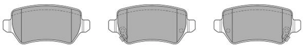 Brake Pad Set, disc brake (FBP-1244)