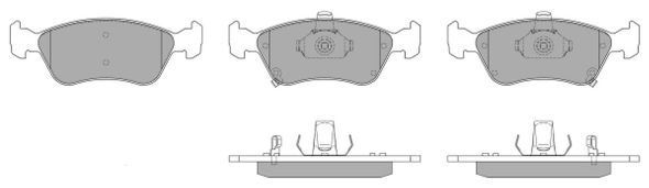 Brake Pad Set, disc brake (FBP-1137)