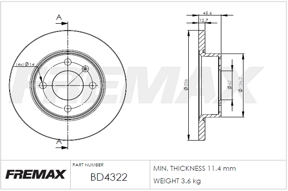 Brake Disc (BD-4322)
