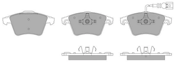 Brake Pad Set, disc brake (FBP-1366)