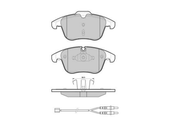 Brake Pad Set, disc brake (FBP-1736)
