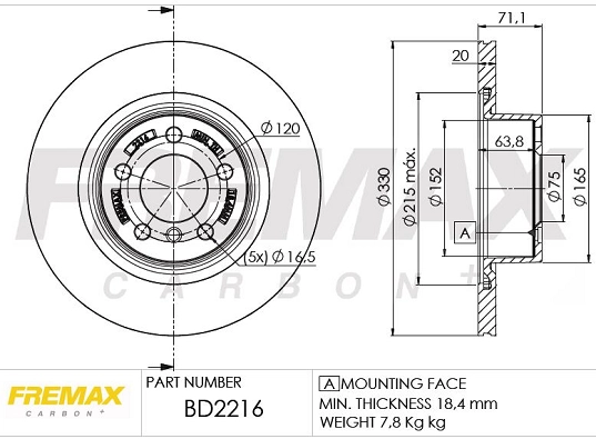 Brake Disc (BD-2216)