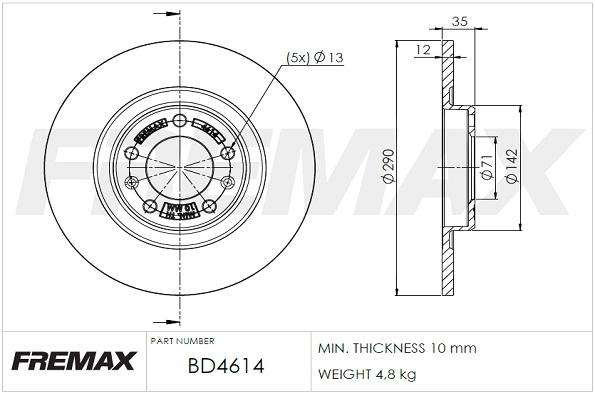Brake Disc (BD-4614)