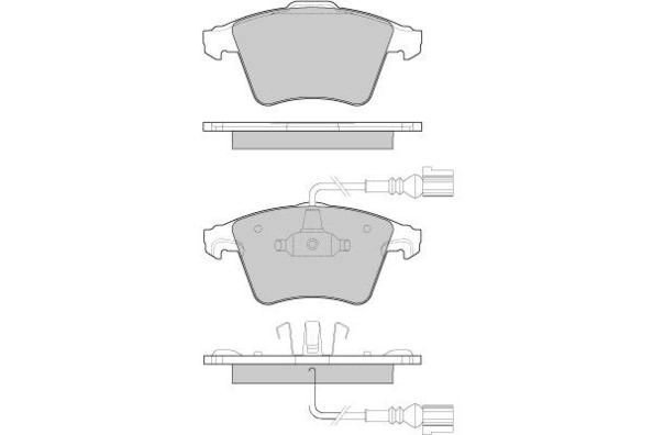 Brake Pad Set, disc brake (FBP-1633)