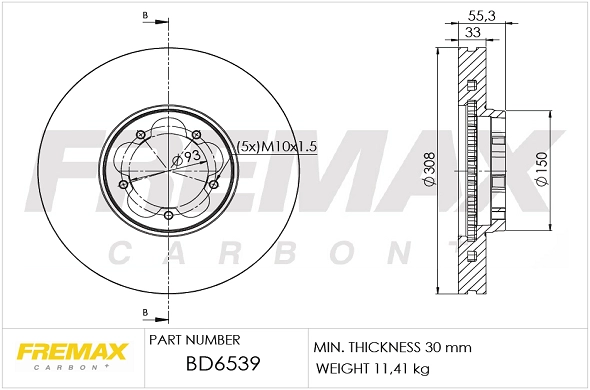 Brake Disc (BD-6539)