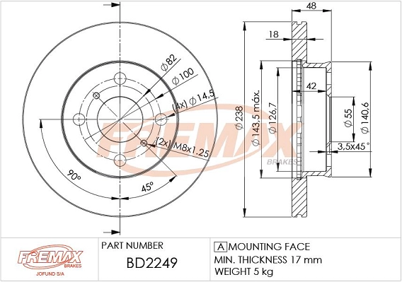 Brake Disc (BD-2249)