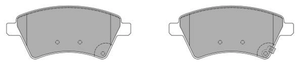 Brake Pad Set, disc brake (FBP-1546)