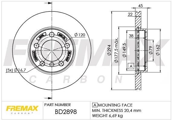 Brake Disc (BD-2898)