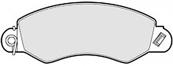 Brake Pad Set, disc brake (FBP-1762)