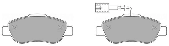 Brake Pad Set, disc brake (FBP-1355)