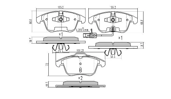 Brake Pad Set, disc brake