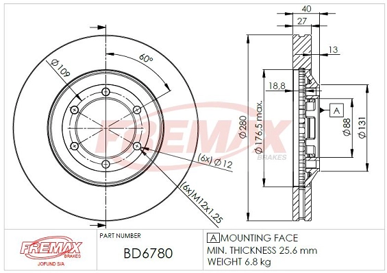 Brake Disc (BD-6780)