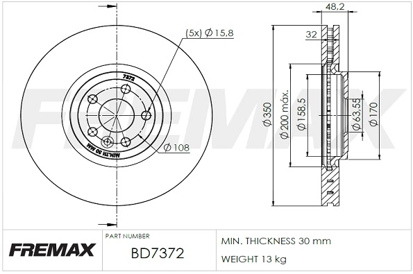 Brake Disc (BD-7372)