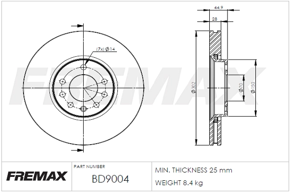 Brake Disc (BD-9004)