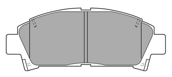 Brake Pad Set, disc brake (FBP-0950)