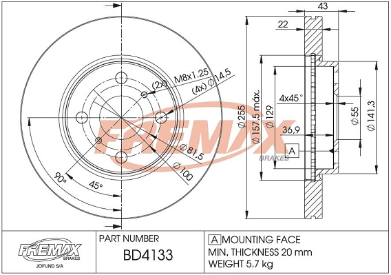 Brake Disc (BD-4133)